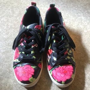 Floral sneakers